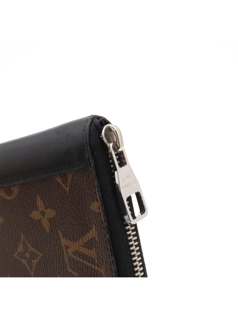 Louis Vuitton Monogram Macassar Zippy Wallet Vertical Zip Around Calf Leather